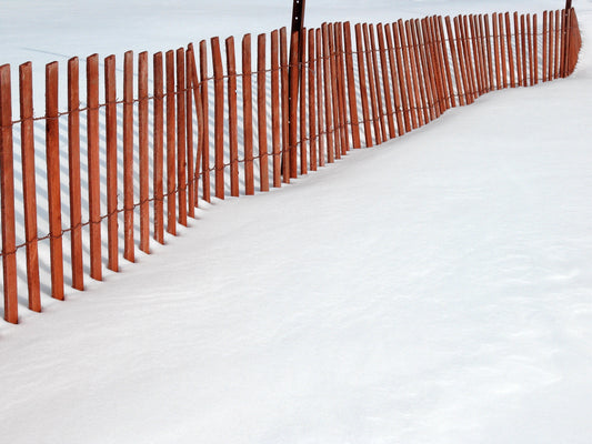 Wooden Snow Fences: Heavy-Duty Snow Control